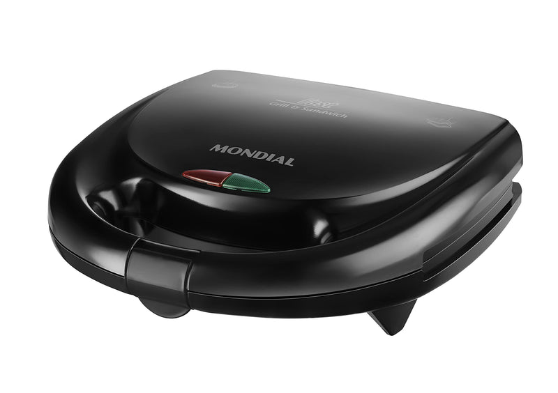 Sanduicheira Fast Grill e Sandwich, Mondial, Preto, 750W, 220V - S-12