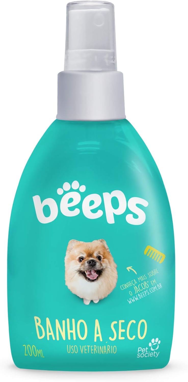 Beeps Banho a Seco 200Ml Beeps para Cães