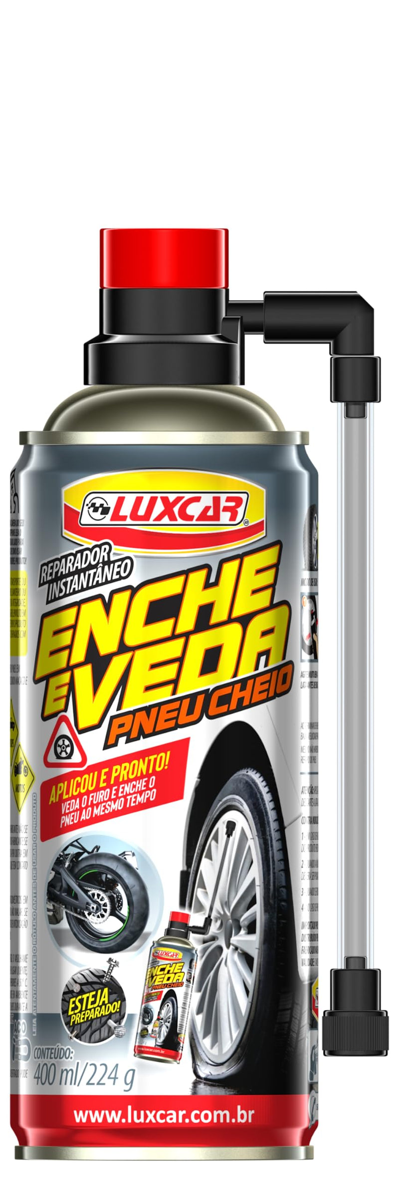 Reparador De Pneu Instantâneo Luxcar 400 Ml